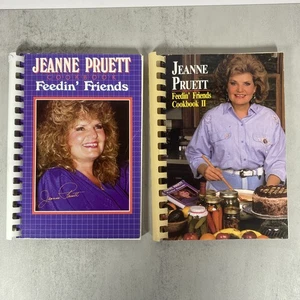 Jeanne Pruett Feedin' Friends Cookbook 1 & 2 JP's Restaurant Opryland USA - Picture 1 of 10