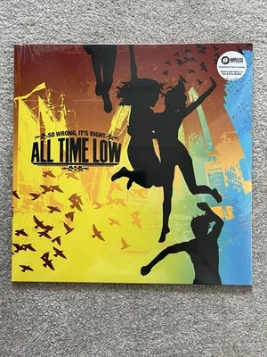 All Time Low So Wrong Its Right Split Red Yellow Blue Splatter Vinyl LP Hopeless - Image 1 of 2