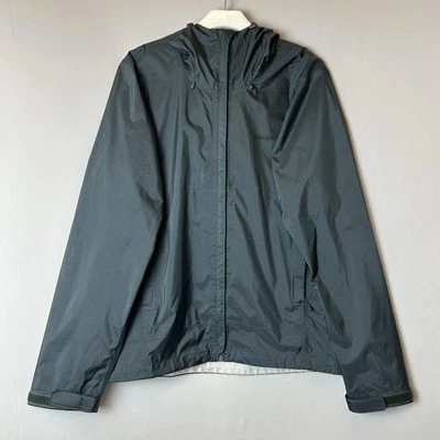 Patagonia Jacket Mens Medium Gray Raincoat H2no Full Zip Hooded Outdoors - Image 1 of 4
