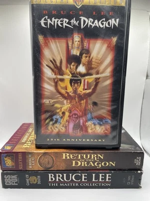 Bruce Lee - VHS Set x3 - Enter the Dragon VHS 1998 / Return of Dragon / Master  Foto 1 de 4