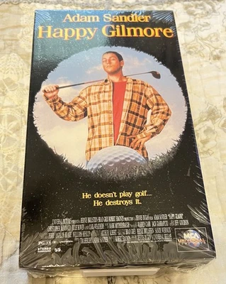 VINTAGE HAPPY GILMORE ORIGINAL RELEASE VHS WITH WATERMARK NEW SEALED 1996 Foto 1 de 4
