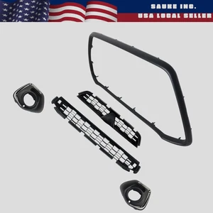 Juego de bisel luz antiniebla parrilla inferior superior parachoques delantero para Outlander Sport 2013-15 - Imagen 1 de 11