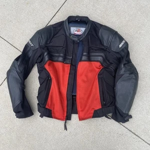 Joe Rocket Reactor 3.0 Motorcycle Leather Mesh Jacket Men's Size L - Picture 1 of 8