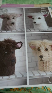 King Cole Pattern Crochet 4 Lovely Alpacas-Toys, Doorstop Or Toilet Roll Covers - Picture 1 of 1