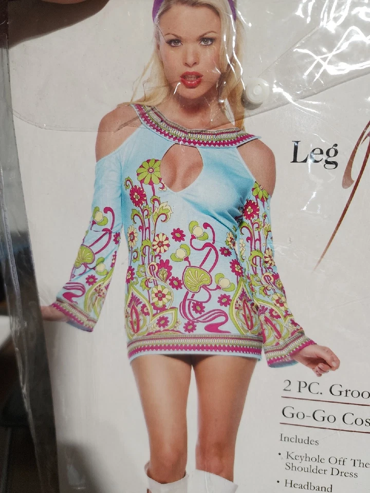 XX 83445 Retro Groovy Go Go Dress by Leg Avenue Gogo hippie - Image 1 of 1