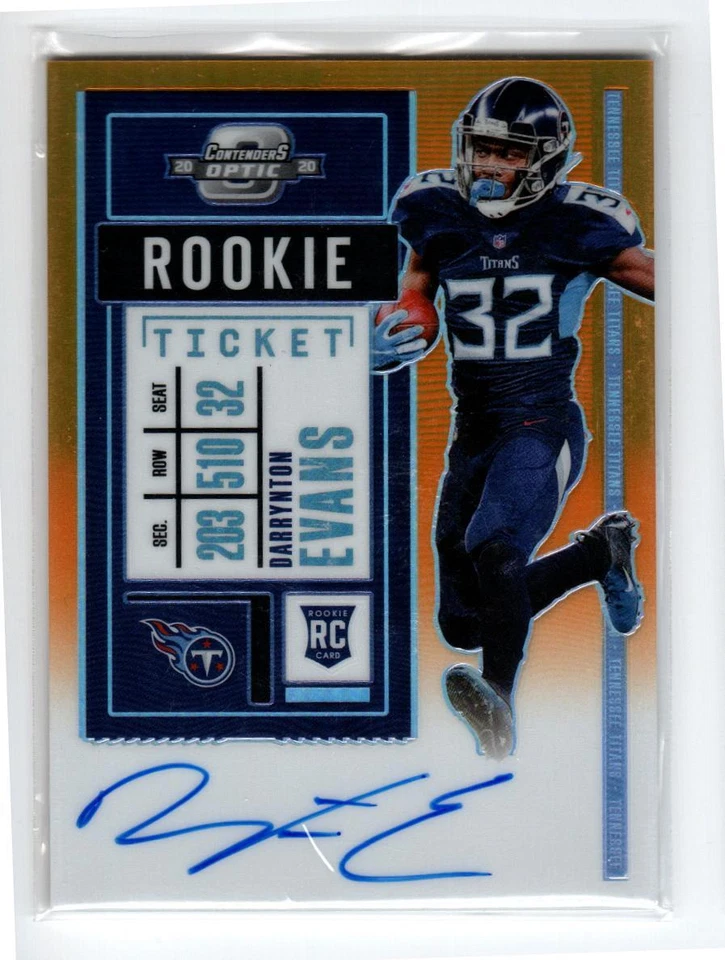 2020 Panini Contenders Optic Orange #133 Darrynton Evans AU /50 - Image 1 of 1