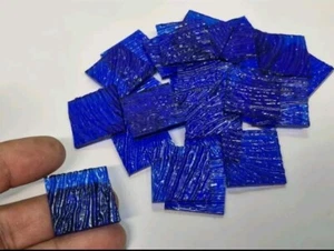 Blue Colour Stained Glass Square Tiles - Picture 1 of 3