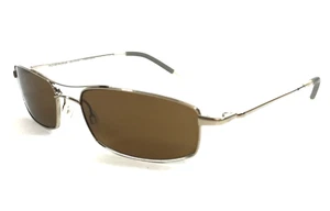 Vintage Oliver Peoples Sonnenbrille Vega S silber mit braunen OXP polarisierten Gläsern - Bild 1 von 10