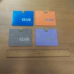 Juego de mesa parlante electrónico CLUE FX piezas de repuesto 4 carpetas de tablero de cartas  - Imagen 1 de 1