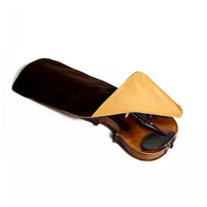 Coperta violino alta qualità forma oblunga tessuto nero/marrone 4/4 full size violino - Foto 1 di 2