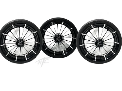 SPYDER 18" BLACK CONT INFIDEL WHEEL PKG(3) 2010-2011 CAN-AM SPYDER ROADSTER RS-S - Image 1 of 3