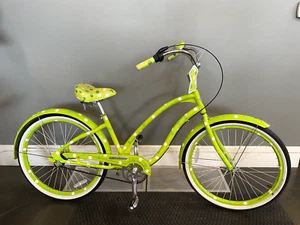 2008 Electra Pajama Party Cruiser Bike - Green Pokla Dots - Picture 1 of 24