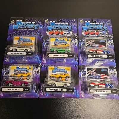 Lot 6 Muscle Machines Diecast '70 Olds 442 Oldsmobile Cutlass American Funline - Image 1 of 4