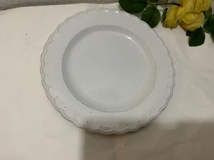 Tabletops Gallery LE PROVENCE Embossed Scalloped Stoneware Dinner Plate G15 - Picture 1 of 6