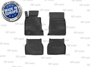 NEW LHD BLACK RUBBER FLOOR MATS ALL WEATHER CAR LINERS FOR BMW E39 1995-2003 - Picture 1 of 4