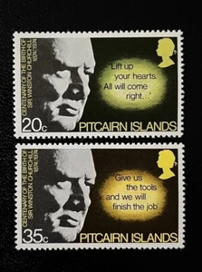Pitcairn Islands 1974 Scott 144-145 Churchill VF MNH - Picture 1 of 1