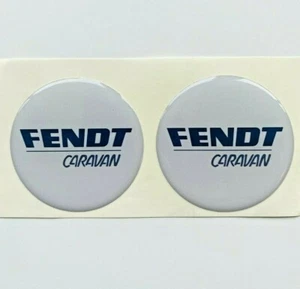 Emblema caravana FENDT, x2 pegatinas, epoxi 56 mm, gel 3D, emblema lateral o frontal - Imagen 1 de 5