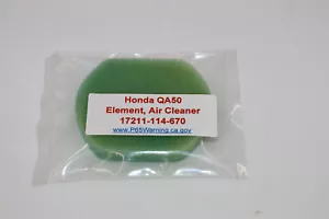 1975 Honda QA50 Filter Element 17211-114-670 New 1975 QA50 - Picture 1 of 1