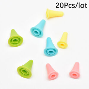 20PCS Knitting Needles Point Protectors Knit Needle Tip Covers for BeginneWR