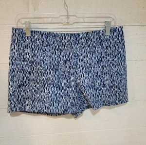 Kenar Chino Shorts Womens Size 4 Blue White Pockets Beach Coastal Casual Preppy - Picture 1 of 7