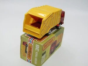 Matchbox Superfast No 36 Refuse Truck without Caution to the rear MIB - Picture 1 of 10