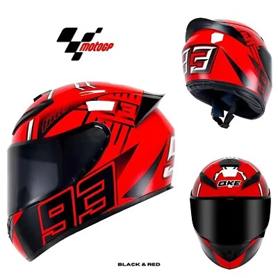 Casco Integrale Moto Marc Marquez 93 Sportivo MotoGp Grafica Certificato DOT - Imagen 1 de 4