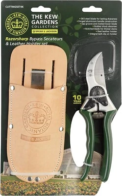 Spear & Jackson "Kew Gardens" Bypass Secateurs in Leather Holster Gift Set - Image 1 of 4