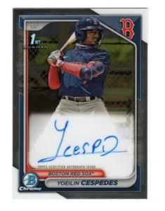 2024 Bowman - Chrome Prospect Autographs Yoeilin Cespedes #CPA-YCE (AU, RC) - Picture 1 of 2