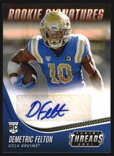 2021 Chronicles Draft Picks Threads Rookie Signatures Orange #10 Demetric Felton