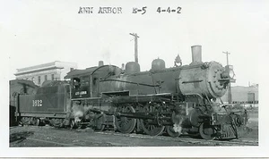 5J467 JAMES BOWIE RP 1949 ANN ARBOR RAILROAD ENGINE #1612 TOLEDO OHIO - Picture 1 of 1