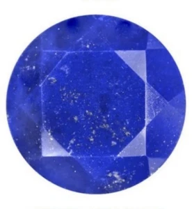 LAPIS FACETED 8 MM ROUND CUT ALL NATURAL BEAUTIFUL COLOR - Picture 1 of 1