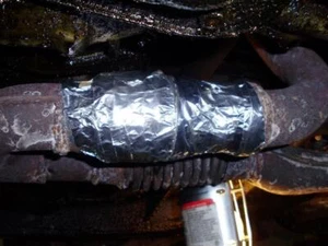 Rear Box Repair VHT Bandage Leak Exhaust Easy Fit Pass Mot Joins Holes Splits - Picture 1 of 2