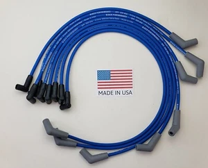 SMALL BLOCK 289 302 351W FORD BLUE 8.5MM SPIRAL Coil-In-Cap HEI SPARK PLUG WIRES - Picture 1 of 2