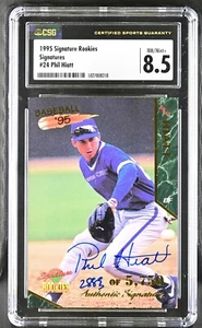 1995 Signature Rookies #24 Phil Hiatt KC Royals - CSG 8.5 NM/Mint+ / CSG Auto 10 - Picture 1 of 2
