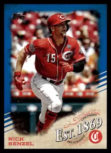2019 Topps Update Nick Senzel #EST-3 Est. 1869 Blue Cincinnati Reds - Picture 1 of 2