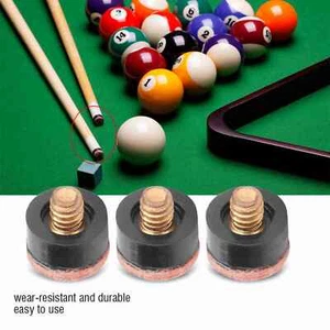 (12 mm) 10 Stück Billard Snooker Pool Stange Spitze Ersatzteile Tackle AP9 - Bild 1 von 22