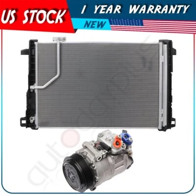 空调冷凝器和空调压缩机套件适用于 2012 梅赛德斯-奔驰 C3002010-2011 E550 — 第 1/4 张图片