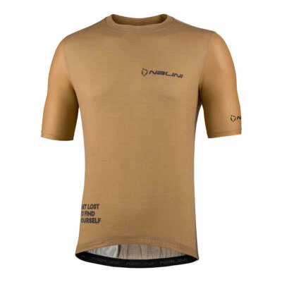 Nalini Gravel WOOL Men's Cycling Jersey (Beige) S-3XL - Image 1 of 2