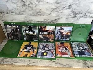 XBOX ONE GAMES Bundle Battlefield 4 HALO 3 Madden Call Duty Mixed Lot 10 - Picture 1 of 8