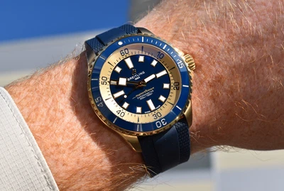 2024 Breitling Superocean Automatic 44 Bronze North American LE Blue Dial N17376 - Image 1 of 4