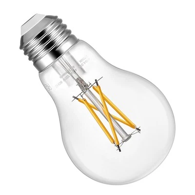 6 只装 Edison 灯泡 LED A19 4.5W 可调光 450 流明 2700K E26 古董 — 第 1/4 张图片