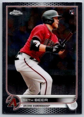 2022 Topps Chrome Seth Beer Rookie Arizona Diamondbacks #186 - Image 1 of 2