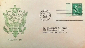 FDC #925EE-6EE, 1/7/1942, D.C. FIDELITY CACHET - Picture 1 of 2