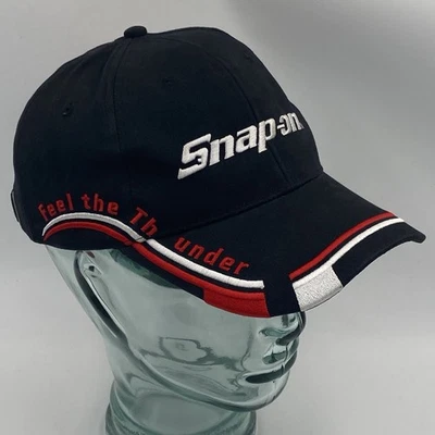 1990’s-2000’s SNAP-ON Tools Hat FEEL THE THUNDER StrapBack Cap Identidad Americana Foto 1 de 4