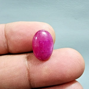 Preciosa joyería de cabujón de 8,25 quilates con forma ovalada de piedras preciosas térmicas de rubí rosa para anillo - Imagen 1 de 7