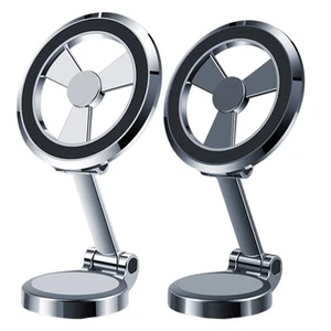 Support Téléphone Magnétique Réglable pour Voitures avec Angle de Vision 360 - Photo 1 sur 14