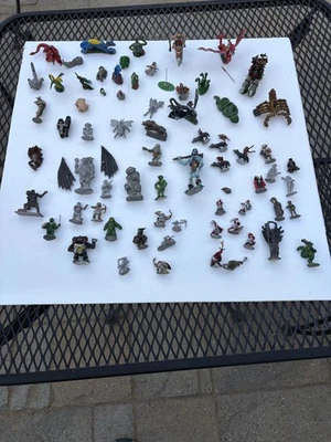 Lot of over 50 Dungeon & Dragons Pewter Miniature Figures- vintage 1970s 80s - image 1 of 4