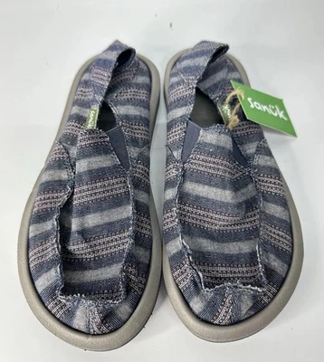 Sanuk Youth Sidwalk 冲浪毯 一脚蹬鞋 Inidigo 1138850 / 尺码 3 — 第 1/4 张图片