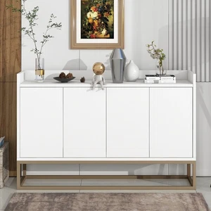 Modern Sideboard Elegant Buffet Cabinet with Large Storage Space (White) - Picture 1 of 19
