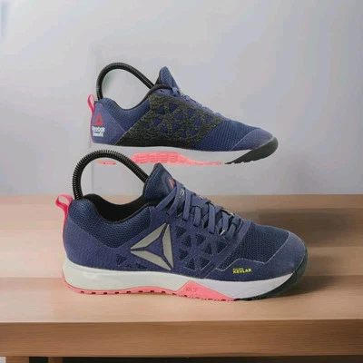 Reebok Crossfit Nano 6 Kevlar Training Shoes Blue Pink AR3301 Women's Size 6 - Image 1 of 4